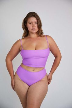 The Saltwater Collective Amanda Top - Orchid Trendy Tankini, Straight Across Neckline, Women Encouragement, Long Torso, High Waist Bottoms, Suit Fabric, Running Tops, Italian Fabric, Toronto Canada