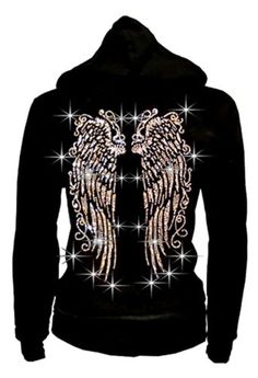 Rhinestone Hoodie, Plus Size Fashion Tips, Womens Hoodies, 2000s Fashion Outfits, New Rock, Cool Hoodies, 2000s Fashion, Dream Clothes, Zip Up Hoodie