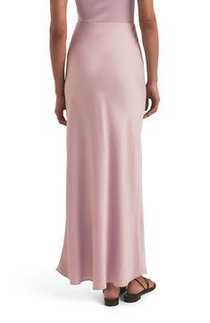 This curve-hugging maxi skirt is a sleek and modern addition to your everyday wardrobe. 39" center front length (size Medium) Lined 100% polyester Dry clean or machine wash, line dry Imported Formal Full-length Maxi Skirt With Bias Cut, Chic Floor-length Maxi Skirt, Formal Full-length Bias Cut Maxi Skirt, Fitted Maxi Skirt With Long Inseam For Evening, Fitted Floor-length Bias Cut Skirt, Fitted Bias-cut Floor-length Skirt, Feminine Long Maxi Skirt For Evening, Feminine Evening Long Maxi Skirt, Formal Floor-length Bottoms For Spring