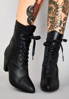 Dollskill Shoes, Witch Wardrobe, Zodiac Boots, Minimalist Goth, Oc Clothes, Clear Boots, Heeled Lace Up Boots, Occult Clothing, Ankle Boots Uk