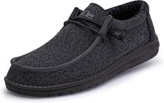 Amazon.com | Hey Dude Men's Wally Stretch | Men’s Shoes | Men's Lace Up Loafers | Comfortable & Light-Weight | Loafers & Slip-Ons Lace Up Loafers, Branded Shoes For Men, Mens Slip On Shoes, Popular Boots, Hey Dudes, Women's Slip On Shoes, Lit Shoes, Most Comfortable Shoes, Hey Dude