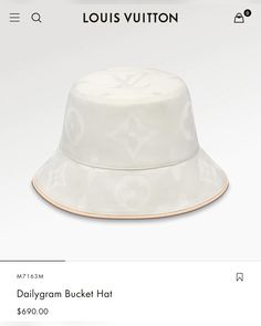 Look your best this summer with this stylish hat that will top off any outfit! Bucket Hat White, Stylish Hats, Louis Vuitton Official, Look Your Best, Designer Style, Women Brands, This Summer, Bucket Hat, Louis Vuitton