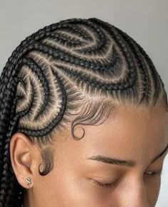 Hair Braid Patterns, Cornrows Natural Hair, Cornrows Braids For Black Women, Feed In Braids Hairstyles, Braided Cornrow Hairstyles, Cute Box Braids Hairstyles