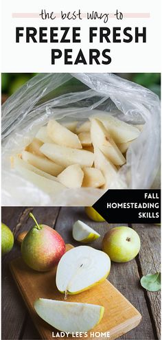 the best way to freeze fresh pears is with this recipe and it's easy to make