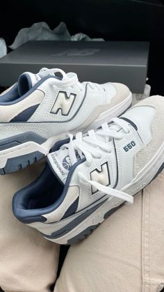 navy blue new balances #trendyshoes #sneakers #trendy Back To School Shoes, Dr Shoes, Cute Sneakers