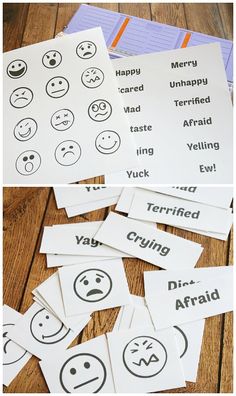 printable emotication worksheets to help kids learn how to use emoticions