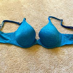 Victoria’s Secret Lightly Lined Uplift Semi Demi T-Shirt Bra Flawless Fitv-Neck Cups With Thin Foam Padding And Comfortable Underwire Supportbut You Can Feel Even Better About Wearing It. Lift & Lining Lightly-Lined Moderate Coverage Underwire Straps & Hooks Adjustable Straps Convert To Crossback Back Hook-And-Eye Closures Blue Bra, Sleep Wear, T Shirt Bra, Teal Blue, Women's Intimates, Victoria’s Secret, Adjustable Straps, Blue Green, Victoria's Secret