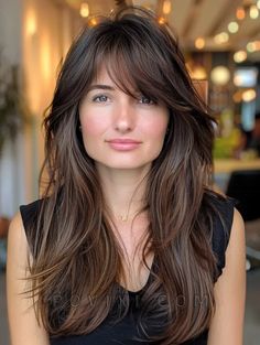 Side Swept Bangs with Layers: 32 Stylish Ideas for Long, Medium, Short and Curly Hair Long Layers With Side Bangs Mid Length, Side Swept Bangs Medium Hair With Layers, Side Swept Bangs With Layers, Fat Face Hairstyles, Side Bangstyle Hair Long, Side Swept Bangs Long Hair, Layered Hair With Side Bangs, Short And Curly Hair, Long Side Swept Bangs