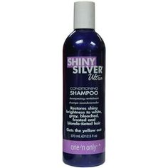 Restores shiny brightness to white and gray hair. Enhances blonde and revitalizes bleached, frosted and blonde-tinted hair. Eliminates yellow and brassiness. Formulated with lavender, lemon, orange peel, grapefruit and tangerine to soothe, condition and enrich hair. White And Gray Hair, Tinted Hair, Hair Tint, Lavender Lemon, Orange Peel, Gray Hair, Hair Care Shampoo, Shiny Silver, Grapefruit