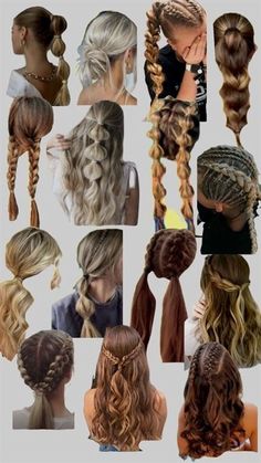 Volleyball Hair, Track Hairstyles, Preppy Hairstyles, Easy Hairstyles For Thick Hair, Hair Inspiration Long, Beach Hairstyles For Long Hair, School Hair