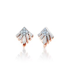 Evara Earrings by Jewelove Metal : Platinum & Rose Gold Platinum Purity : 95% Gold Purity : 18k Purity Mark : Pt 950 Weight : 4.51 grams Estimated Diamond Weight : 0.11 cts. Diamond Color : IJ Diamond Clarity : SI Diamond Grading Report : SGL Certificate of Authenticity : Platinum Guild International please call us at +91-9828012999 or email us at WeCare@Jewelove.in Modern Rose Gold Diamond Earrings For Anniversary, Modern Rose Gold Earrings For Anniversary, Art Deco Diamond Cut Earrings For Anniversary, White Art Deco Earrings For Anniversary, Rose Gold Diamond Cut Earrings For Anniversary, Diamond Earrings For Women, Diamonds Earrings, Platinum Rose Gold, Platinum Jewelry