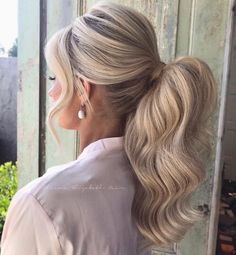 Ponytail Bridal Hair, Bridesmaids Looks, Bridesmaid Ponytail, Wedding Ponytail Hairstyles, Bridal Ponytail, Bridesmaid Hair Inspo, Bridemaids Hairstyles, Pageant Hair