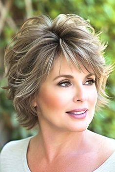 35 Stunning Short Haircuts For Older Women - The Hairstyle Edit Modern Shag Haircuts Short, Short Feathered Hairstyles, Short Feathered Haircuts, Pixie Haircut Hairstyles, Razored Hair, Short Haircuts For Older Women, Feathered Hair, Hair Pics