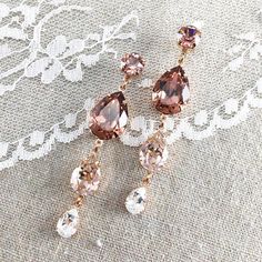 Triple Taper Extra Long Earrings Rose Gold Earrings Wedding, Modern Hoop Earrings, Extra Long Earrings, Shoulder Duster Earrings, Duster Earrings, Silver Circle Earrings, Needle Earrings, Pear Earrings, 14k Gold Hoop Earrings