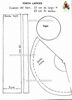 a drawing of a sewing pattern with measurements for the top and bottom half of it