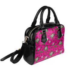 * 16.57 Oz. * Made from high-grade PU leather.* Lined interior features backwall zippered, large capacity.* Double PU leather handles, removable and adjustable fabric shoulder strap.* Single zippered top closure. Dimensions:9.45"(L) x 3.54"(W) x 8.27"(H) Pink Leather Shoulder Bag With Zipper Closure, Pink Leather Bag With Zipper Closure, Native Design, Shoulder Handbag, Leather Handles, Handbags On Sale, Shoulder Handbags, Leather Handle, High Grade