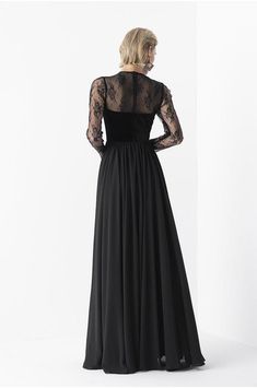 Elegant Retro Velvet Long lace evening black gala dress- Tuiok Black Gala Dress, Black Floor Length Dress, Gala Dress, Long Skirt Fashion, Floor Length Dress, Black Floor, Gala Dresses, Floor Length Dresses, Dress Vintage