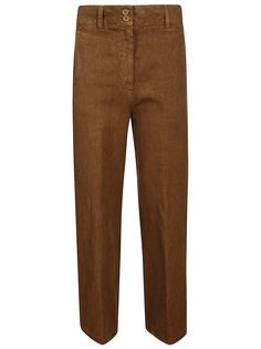 ASPESI brown women`s suit, consisting of a crew-neck shirt and compact flamed linen trousers dyed in garment. Unlined model. The garment is completed with a practical front buttoning and three patch pockets, two on the sides and one on the chest. Regular fit.Composition: 100% Li Classic Brown Linen Pants, Brown Linen Pants For Workwear, Brown Linen Pants For Work, Minimalist Men, Paris Texas, Brown Women, Linen Trousers, Gorgeous Bags, Jeans Jumpsuit