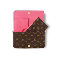 LOUIS VUITTON® - Félicie Pochette - Monogram Dragon Fruit Trendy Louis Vuitton Handbags, Felicie Pochette, Louis Vuitton Felicie Pochette, Micro Bags, Félicie Pochette, Luxury Birthday, Pink Monogram, Best Wallet, Louis Vuitton Wallet