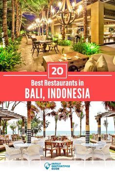 the best restaurants in bali, indonesia with text overlay that reads 20 best restaurants in bali