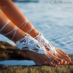 Crochet Tan Barefoot Sandals Taupe Nude shoes Foot jewelry | Etsy White Barefoot Sandals, Foot Jewelry Wedding, Wedding Victorian, Bridal Foot Jewelry, Beach Wedding Sandals, Wedding Anklets, Crochet Barefoot Sandals, Beach Wedding Shoes, Anklet Tattoos