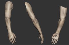 three different angles of hands and legs