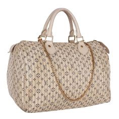 Authentic, pre-owned Louis Vuitton mini lin Speedy 30 with removable strap. This Speedy tote features monogram mini lin canvas which is 58% cotton, 24% linen, and 18% polyamide. This canvas is soft, lightweight, and very resistant. There are beige cowhide rolled leather handles and brass handle links. The top brass zipper opens to an interior of fabric with pockets. This is a marvelous tote that is ideal for everyday wear, from Louis Vuitton! The strap can be used on many of the Louis Vuitton ba Designer Beige Monogram Canvas Satchel, Beige Monogram Canvas Shoulder Bag, Top Handle Bag With Monogram Print, Beige Monogram Canvas Satchel With Gold-tone Hardware, Cream Monogram Canvas Bag With Leather Handles, Cream Monogram Canvas Bags With Leather Handles, Cream Monogram Canvas Top Handle Bag, Beige Monogram Canvas Satchel With Detachable Strap, Beige Monogram Print Bag For Everyday Use