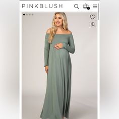 New With Tags! However Has The Smallest Little Hole (See Pictures) Not Very Noticeable On Gold Maternity Dresses, Blush Maternity Dress, Green Maternity Dresses, Nursing Maxi Dress, Pink Blush Maternity Dress, Plus Size Maternity Dresses, White Maternity Dresses, Sage Green Dress, White Lace Maxi Dress