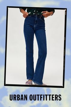 Timeless Stape Tommy Jeans by Tommy Hilfiger jean in a flare silhouette. Designed in a midweight denim with a hint of stretch featuring a high-rise that hits at the natural waistline and a slim fit through the hip & thighs that flares towards the hem. Features Tommy Jeans Sylvia high rise flare tab jean Retro flare jean Soft and stretchy denim Tommy Jeans flag detailing on pockets High rise waistline Flared legs 5-pocket styling Zip fly and button closure Content + Care 98% Cotton, 2% spandex Machine wash Imported Size + Fit High rise Flare leg Full length Model in Denim Medium Blue is 5’9" and wearing size 24 Measurements taken from size 24 Waist: 24" Rise: 10.5" Inseam: 32" | Tommy Hilfiger Tommy Jeans Sylvia High Rise Flare Tab Jean in Tinted Denim, Women's at Urban Outfitters Tommy Hilfiger Jeans, Tommy Jeans, Medium Blue, Flare Jeans, Womens Bottoms, Urban Outfitters, Tommy Hilfiger, Full Length, High Rise