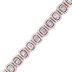 Frost of London 14ct Yellow Gold Baguette Diamond Bracelet - 5.93ct 3d Drawings, Baguette Diamond, Baguette, Fashion Earrings, Diamond Bracelet, Diamond Jewelry, Yellow Gold, London