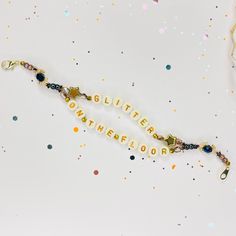 Glitter on the Floor Bracelet Beaded Double Strand Friendship Bracelet New Year's Day Lyrics Reputation Era - Etsy Swifty Bracelet, Reputation Friendship Bracelet, Reputation Bracelet, Glitter On The Floor, Reputation Era, Bracelets Ideas, Pretty Accessories, Bracelets Design, New Year's Day