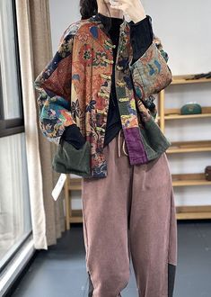 Linen Coat, Dream Fashion, Fits Inspo, Mode Boho, Printed Cardigan, 가을 패션, Mode Vintage