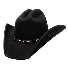 Bullhide Justin Moore Guns - Shapeable Wool Felt Cowboy Hat - Hatcountry Western Black Felt Hat For Ranch, Black Western Top Hat For Ranch, Black Western Style Top Hat For Ranch, Black Short Brim Felt Hat For Ranch, Classic Black Hat With Adjustable Fit, Wide Brim Black Hat For Ranch, Western Style Adjustable Black Hat, Western Style Black Top Hat For Western-themed Events, Black Wide Brim Hat For Ranch