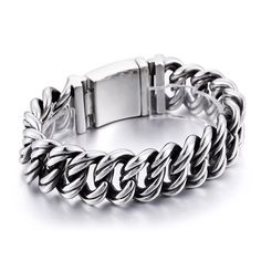 Who could you get this for? 22MM Stainless Steel Mens On Hand Chain Wrist Bracelets Male Bike Jewelry Bracelets For Men Mannen #jewelrymaking #jewelryart #jewelryfashion #jewelrylover #jewelryph #jewelrytrends #jewelryaddict #jewelrybox #jewelrylovers #jewelrydesign #jewelryartist #menjewelry #jewelrydesigner Stainless Steel Cuban Link Bracelets, Stainless Steel Jubilee Chain Link Bracelet, Adjustable Stainless Steel Wristband, Stainless Steel Link Jubilee Bracelet, Stainless Steel Jubilee Link Bracelet, Adjustable Stainless Steel Link Bracelets, Stainless Steel Cuban Link Bracelet With Box Chain, Stainless Steel Cuban Link Bracelet, Stainless Steel Bangle With Box Chain