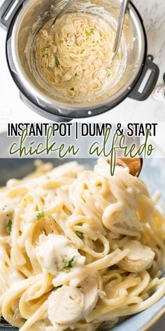 instant pot dump and start chicken alfredo