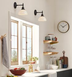 the kitchen is clean and ready to be used for cooking or baking, while still in use