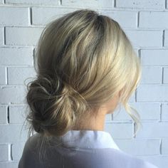 Best 40 Low Bun Updo Hairstyles Ideas on TheRightHairstyles Low Bun For Short Hair, Bun For Short Hair, Messy Low Bun, Low Messy Bun, Messy Bun Updo, Short Hair Bun, Bun Updo