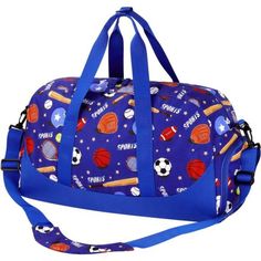 New Product Kids Duffle Bag, 20.08x9.06x10.63inches, Roomy Shoe Pocket, Helps Protect Your Kids Belongings Stay Separate And Clean Kids Weekender Bag, Perfect For Kids 1+Years Old, Fits All Of The Shoes, Daycare Accessories And Needs For The Studio Kids Duffle Bag Boys, Adjustable Shoulder Strap, Makes It Easy And Comfortable To Wear Cross Body Or On Your Kids Shoulder Boys Overnight Bag, Spacious And Multiple Compartment, Can Be Used As An Overnight Duffel Bag For Clothes, Toiletries, Toys And Large Capacity Blue Diaper Bag For Travel, Blue Shoulder Bag For Back To School, Back To School Sports Bag With Large Capacity, Large Capacity Sports Bag For Back To School, Blue Shoulder Travel Bag For School, Blue Large Capacity Gym Bag, Large Capacity Blue Shoulder Diaper Bag, Blue Rectangular School Travel Bag, Casual Blue Satchel Travel Bag