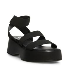 SASHES Black Platform Sandal | Women's Sandals – Steve Madden Women's Sash, Strappy Platform Sandals, Steve Madden Shoes Sandals, Steve Madden Sandals, Flatform Sandals, Chunky Heels Sandals