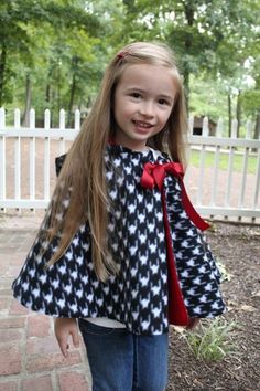 Cozy Hooded Cape for Girls (Sizes 3m-10yrs).  $6 Hooded Cape Pattern, Cape For Kids, Cape Sewing Pattern, Cape Sewing, Kids Sewing Pattern, Cape Pattern Sewing, Girls Cape, Christmas Coat, Cape Pattern