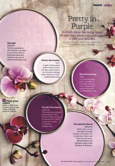 an article in the magazine pretty in purple