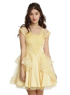 Disney Beauty And The Beast Belle Ball GownDisney Beauty And The Beast Belle Ball Gown, YELLOW Belle Ball Gown, Beauty And The Beast Belle, Hot Topic Dresses, Disney Beauty And The Beast, Ball Gown Dresses, Costume Dress, The Beast