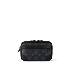 LOUIS VUITTON® - Nano Alpha - Eclipse Compact Bag, Phone Cards, Luxury Wallet, Louis Vuitton Official, Monogram Canvas, Luxury Handbags, Cowhide Leather, Front Pocket, Crossbody Bags