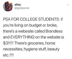 a tweet from the college student on twitter