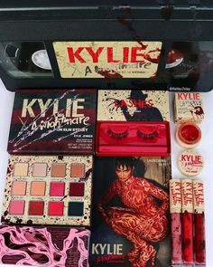 Kylie Cosmetics Nightmare On Elm Street, Kylie Kardashian Makeup, Kylie Cosmetics Aesthetic, Kylie's Cosmetics, Kylie Cosmetics Christmas Collection, Kylie Cosmetics Collection, Kylie Cosmetics Birthday Collection, Makeup Palette Collection, Jenner Makeup