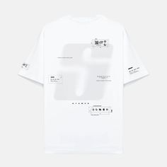 Style No. SLA-M3379TE-WHT Color: White 16 single combed 'Weather Weave' cotton jersey. Signature 'Relaxed Fit'. Stampd seasonal graphics printed on front chest, back, and sleeves. Stampd S24 Summer Transit Relaxed Tee. Clothing Graphics, Shirt Inspiration, Merchandise Design, Sweaters Knitwear, White T Shirt, Fun Bags, White T, Cotton Weaving, White Tshirt