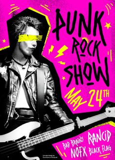 graphic Design Grunge Art Poster, Punk Style Graphic Design, Punk Graphic Design Poster, Punk Rock Graphic Design, Punk Show Poster, Punk Illustration Graphic Design, Punk Rock Design, Antidesign Graphic Design, Music Graphic Design Poster