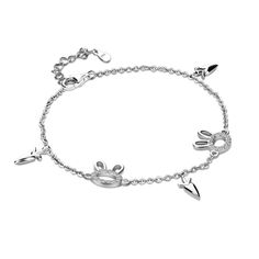 PRICES MAY VARY. Cute Design- Sterling Silver Rabbit Radish Bracelet of Women make you Delicate & elegant,beautiful & attractive.with a sense of luxury for the modern woman.Fastened with a Silver lobster clasp, this adjustable bracelet is punctuated by Cute Bunny which is embellished with glittering white cubic zirconia to make it truly eye-catching. Exquisite Polish Techniques.Whether casual or dressy,takes you from day to night with effortless style.Wear alone or as a stackable Jewelry for fashion statement. TOP CRAFT] From concept to completion, every piece of jewelry has received great attention to detail. 925 Sterling silver. Suitable for all skin types: is hypoallergenic, free of lead and nickel, so it is safe for all skin types. If you have sensitive skin, you will like our products Top Craft, Bunny Fashion, Stackable Jewelry, Silver Bracelets For Women, Cuff Jewelry, Adjustable Bangle, Cute Bracelets, Fine Jewelry Gift, Adjustable Bracelet