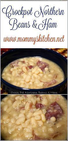 the recipe for crockpot northern beans and ham