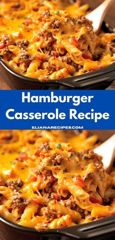 hamburger casserole recipe with cheese and ground beef